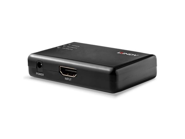 Lindy 38357, HDMI, 2x HDMI, 3840 x 2160 piksler, Svart, Plast, 4K Ultra HD