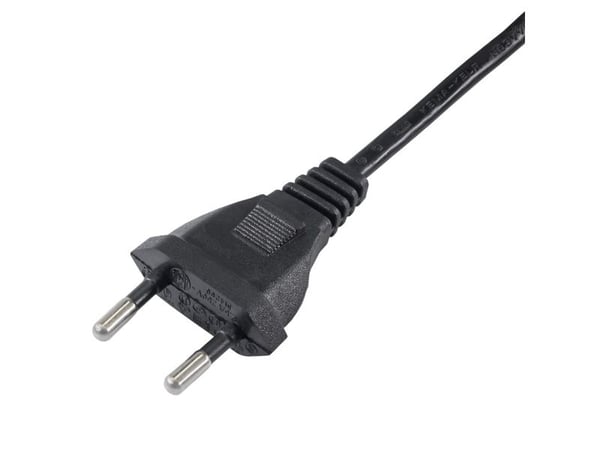 Akyga Pro Series Eight - Strömkabel - Eurokontakt till power IEC 60320 C7 - 250 V - 2.5 A - 3 m - svart