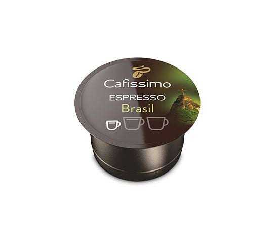 Tchibo Espresso Brasil Beleza, Kaffe kapsyl, Espresso, Mørkbrent, Brun, Grønn, 10 stykker, Boks