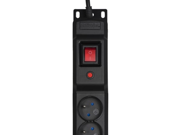 Activejet COMBO/12GN/5M/CZ, 5 m, 12 AC-utgångar, inomhus, Typ E, Typ E, Plast