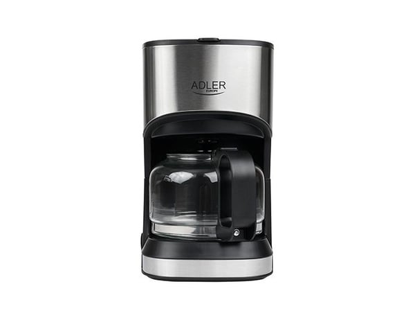 Adler AD 4407, Kaffebrygger (drypp), Malt kaffe, 550 W, Sort, Sølv
