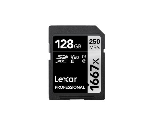 Lexar Professional - Flashminnekort - 128 GB - Video Class V60 / UHS-II U3 / Class10 - 1667x - SDXC UHS-II