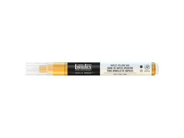 Liquitex 887452000877, Keltainen, Musta, Valkoinen, Ohut pää, 2 mm, 1 kpl