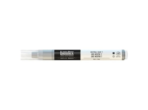 Liquitex 887452000952, Harmaa, Musta, Valkoinen, Ohut pää, 2 mm, 1 kpl