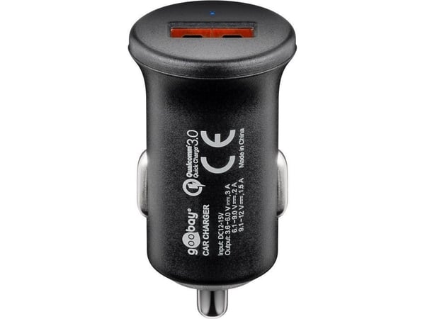Goobay 45162, Automaattinen, sikarin sytytin, 5 V, 3 A, musta