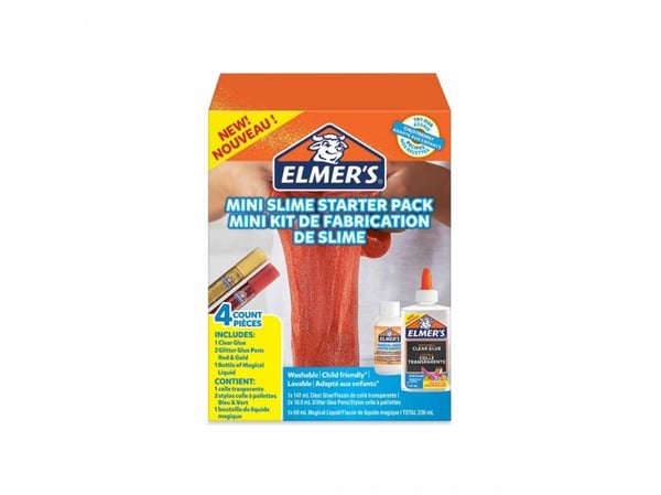 Elmer's Mini Slime guld/rød StarterKit