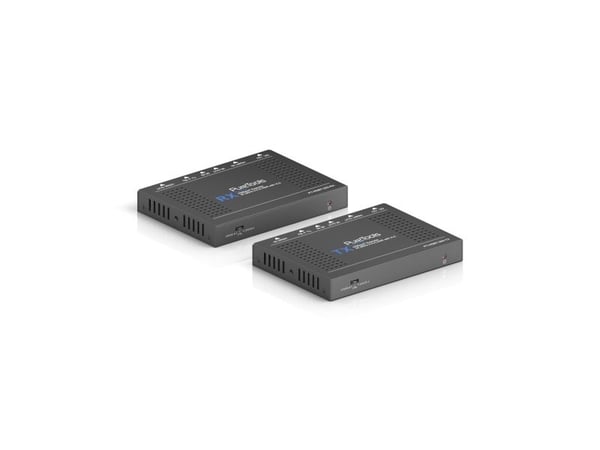 PureTools PT-HDBT-200, 3840 x 2160 piksler, AV-sender og -mottaker, 70 m, Koblet med ledninger (ikke trådløs), Sort, HDCP