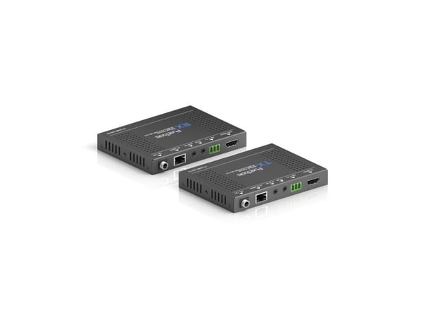 PureTools PT-HDBT-200, 3840 x 2160 piksler, AV-sender og -mottaker, 70 m, Koblet med ledninger (ikke trådløs), Sort, HDCP