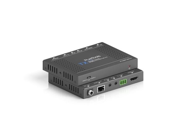 PureTools PT-HDBT-200, 3840 x 2160 piksler, AV-sender og -mottaker, 70 m, Koblet med ledninger (ikke trådløs), Sort, HDCP