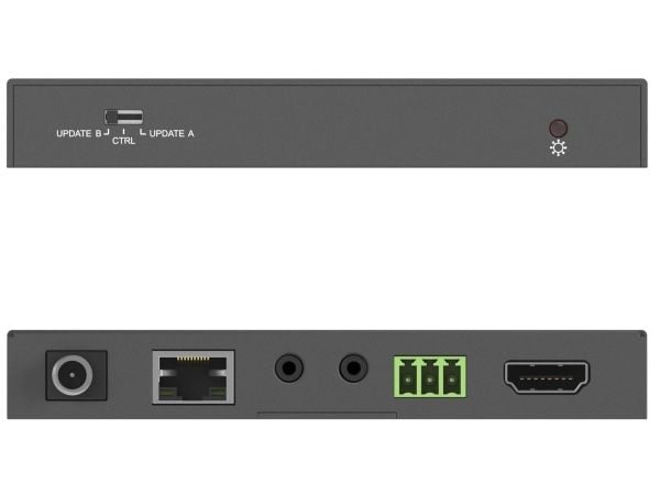 PureTools PT-HDBT-200, 3840 x 2160 piksler, AV-sender og -mottaker, 70 m, Koblet med ledninger (ikke trådløs), Sort, HDCP
