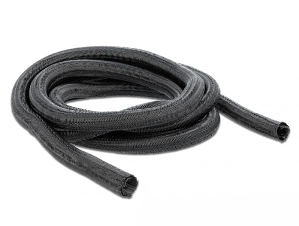 Delock Braided Sleeving self-closing - Flätad ärm - 2 m - svart