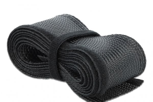 DELOCK Punottu holkki tarranauhalla 2mx19mm musta