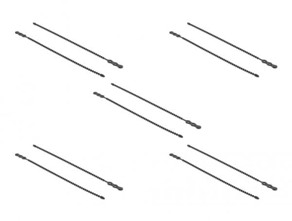 DeLOCK 018966, Helmipintainen johdinside, Polyamidi, Musta, -40 - 85 °C, 21 cm, 4,5 mm