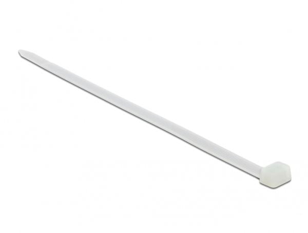 DeLOCK 19645, Tikasmallinen johdinside, Nailon, Valkoinen, 23 cm, V2, -35 - 85 °C