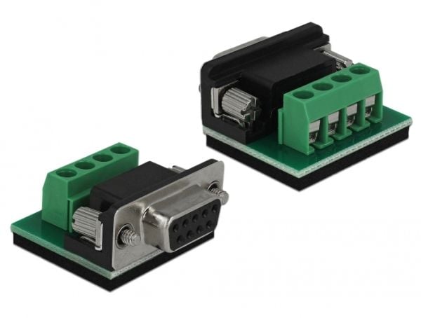 Delock Converter 1 x Serial RS-232 DB9 - 1 x Serial RS-485 ESD-suojauksella 15 kV - Sarjasovitin - RS-232 - RS-485 x 1 - lajittelu