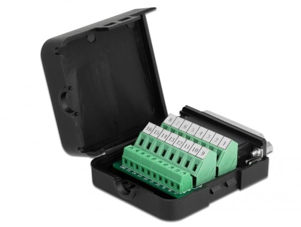 Delock - Parallelladapter - DB-25 (hann) til 26-pins terminalblokker