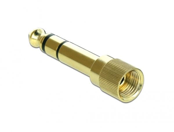 Delock - Audioadapter - stereojakk hann til mini-phone stereo 3.5 mm hunn skrubar