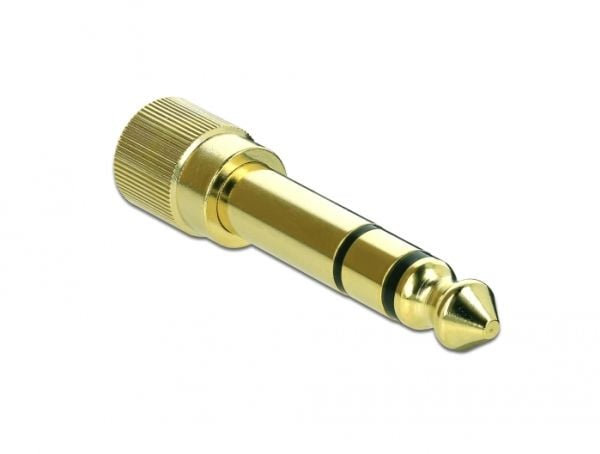 Delock - Audioadapter - stereojakk hann til mini-phone stereo 3.5 mm hunn skrubar