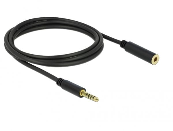 DeLOCK 85797, 4.4mm, Naaras, 4.4mm, Uros, 2 m, Musta