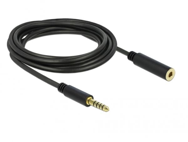 DeLOCK 85798, 4.4mm, Naaras, 4.4mm, Uros, 3 m, Musta