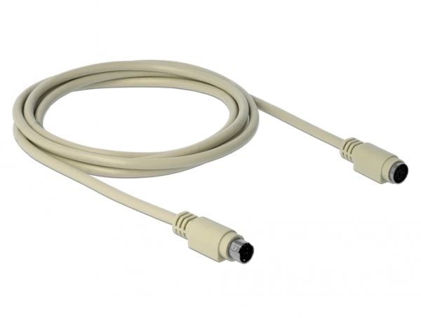 Delock - Tastatur/mus-forlengelseskabel - PS/2 (hann) til PS/2 (hunn) - 1.8 m - beige