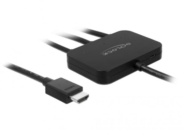 DeLOCK 85830, HDMI-tyyppi A (vakio), HDMI + Mini DisplayPort + USB Type-C, Uros, Uros, Suora, Suora