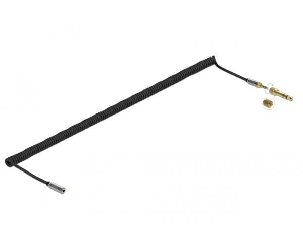 DeLOCK 85834, 3.5mm, Uros, 3.5mm, Naaras, 5 m, Musta