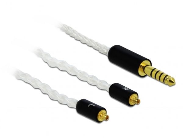 Delock - Hodetelefonkabel - balansert stereo 4,4 mm hann til MMCX hann - 1.2 m