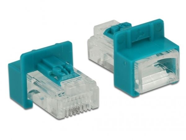 Delock - Säkerhetslåsset för LAN-kabel (paket om 6)