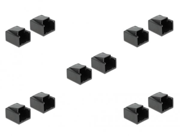 Delock Dust Cover for RJ45 - Støvdeksel - svart (en pakke 10)