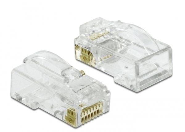 DeLOCK 86473, RJ-45, Läpinäkyvä, Uros, Suora, Polykarbonaatti, Cat6