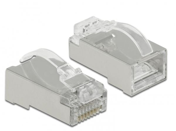 DeLOCK 86474, RJ-45, Läpinäkyvä, Uros, Suora, Polykarbonaatti, Cat6