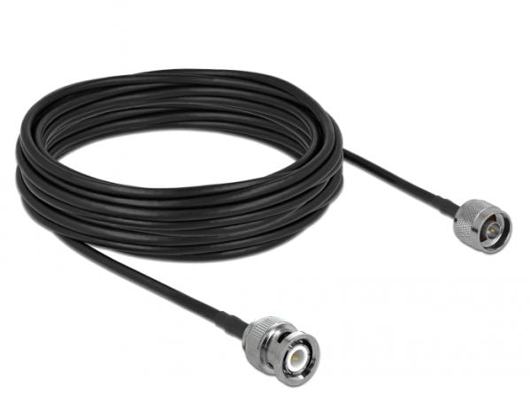 Delock LMR195 - Antennekabel - BNC hann til N-kontakt hann - 10 m - svart