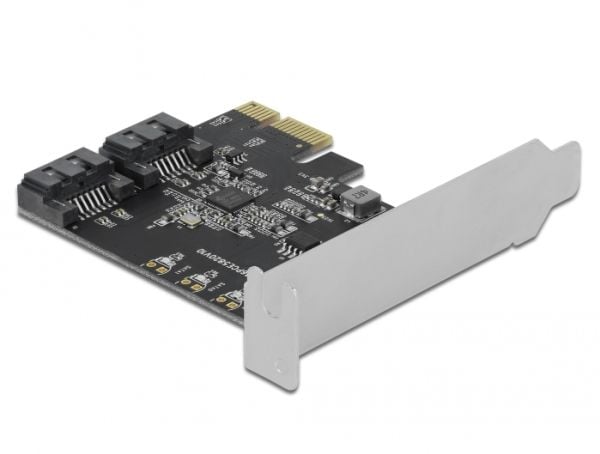 Delock - Lagringskontroll - 2-kanals - SATA 6 Gb/s - lav profil - PCIe 3.0