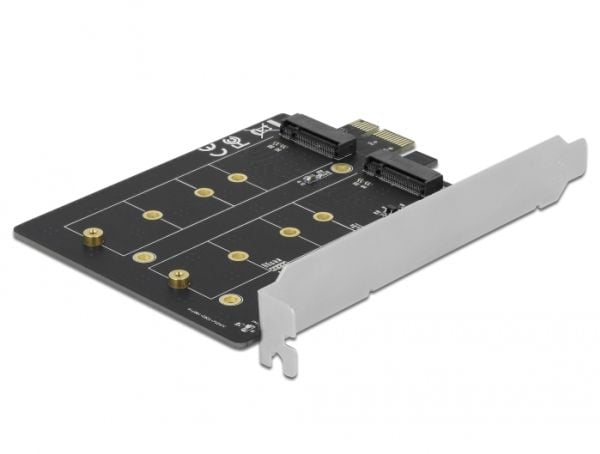 Delock - Lagringskontroll - M.2 - M.2 Card - lav profil - PCIe 3.0
