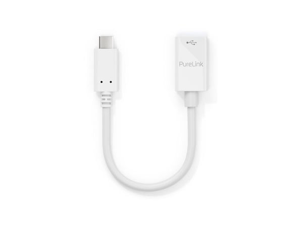 PureLink IS230, 0,1 m, USB C, USB A, Vit