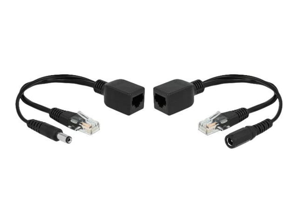 DeLOCK 66023, Nopea Ethernet, 10,100 Mbit/s, 10/100, Musta, 9 - 57 V, 0.8 A