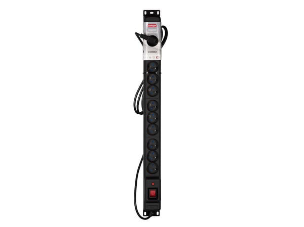 Activejet COMBO/12GN/1,5M/CZ, 1,5 m, 12 AC-pistorasia(a), Sisätila, Tyyppi E, Tyyppi E, Muovi