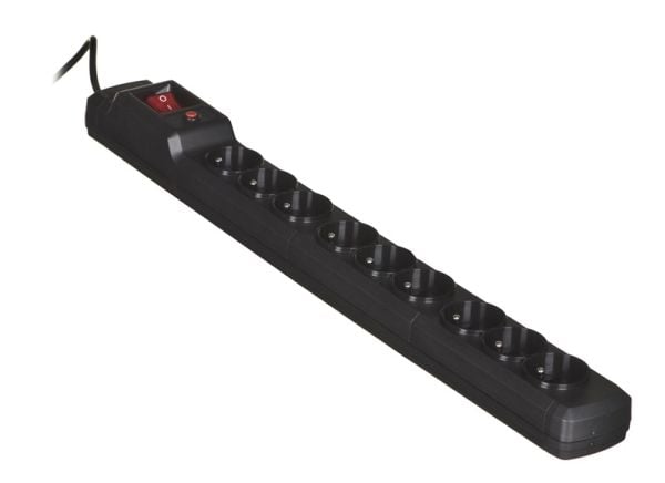 Activejet ACJ COMBO 9GN 1,5M, 1,5 m, 9 pistorasiaa (pistorasioita), sisäkäyttöön, tyyppi E (FR), tyyppi E, muovia