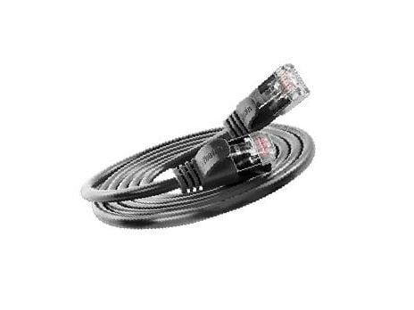 Wirewin light patch-kaapeli pyöreä U/FTP Cat 6a musta 0.25m Ohut light patch-kaapeli pyöreä, suojattu, PoE, joustava ja ohut kaapeli erikoissovellu...