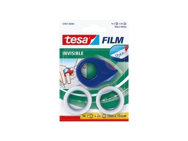 tesafilm Mini annostelija + 2x tesafilm 10m 19mm näkymätön