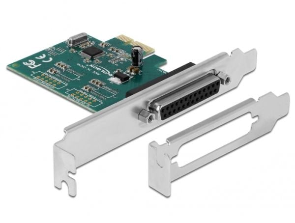 Delock - Parallell adapter - PCIe 1.1 låg profil - parallell x 1