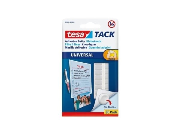 TESA TACK, Kiinnitysalusta, Valkoinen, Sisätila, Paperi, Kupla