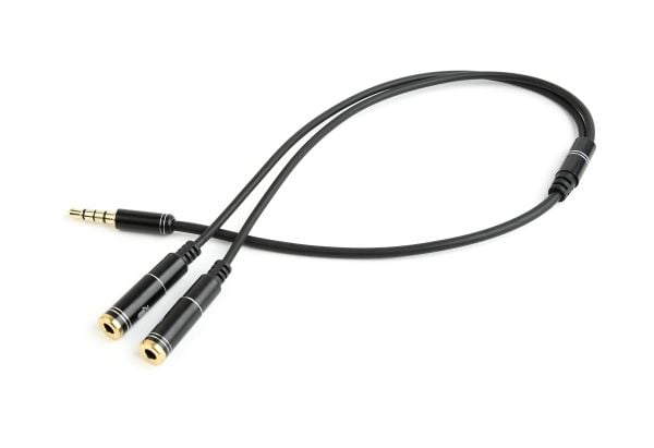 Cablexpert - Audioadapter - 4-polsminijakk plugg til mini-phone stereo 3.5 mm beholder - 20 cm