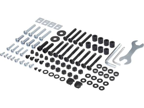 SpeaKa Professional SP-6646948, 177,8 cm (70"), 200 x 200 mm, 600 x 400 mm, -10 - 10°, Plast, Stål, Svart