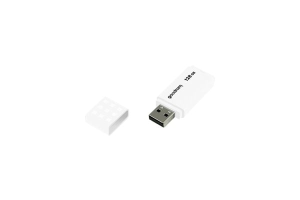 GOODRAM UME2 - USB flash-enhet - 128 GB - USB 2.0 - vit