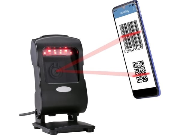 Renkforce RF-4353432, Fast stregkodelæser, 1D/2D, CMOS, GS1 Databar Limited,UPC-E,ISSN,ISBN,UPC-A,Matrix 2 of 5,Codabar,Code 11,Code 128,Code 32,Co...