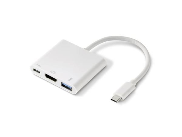 Renkforce RF-4366444, USB 3.2 Gen 1 (3.1 Gen 1) Type-C, Hvit, HDMI, USB 3.2 Gen 1 (3.1 Gen 1) Type-A, USB 3.2 Gen 1 (3.1 Gen 1) Type-C