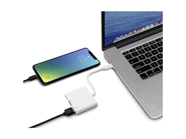 Renkforce RF-4366444, USB 3.2 Gen 1 (3.1 Gen 1) Type-C, Hvid, HDMI, USB 3.2 Gen 1 (3.1 Gen 1) Type-A, USB 3.2 Gen 1 (3.1 Gen 1) Type-A, USB 3.2 Gen...
