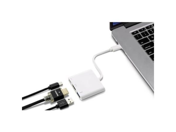 Renkforce RF-4366444, USB 3.2 Gen 1 (3.1 Gen 1) Type-C, Hvid, HDMI, USB 3.2 Gen 1 (3.1 Gen 1) Type-A, USB 3.2 Gen 1 (3.1 Gen 1) Type-A, USB 3.2 Gen...